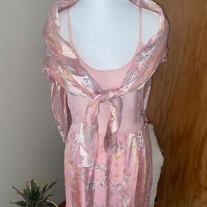 Vintage Silk Slip Dress with Matching Top